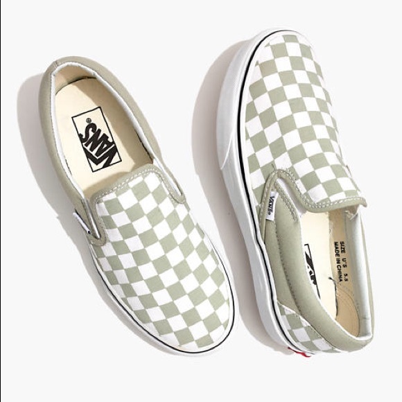 green checkered vans